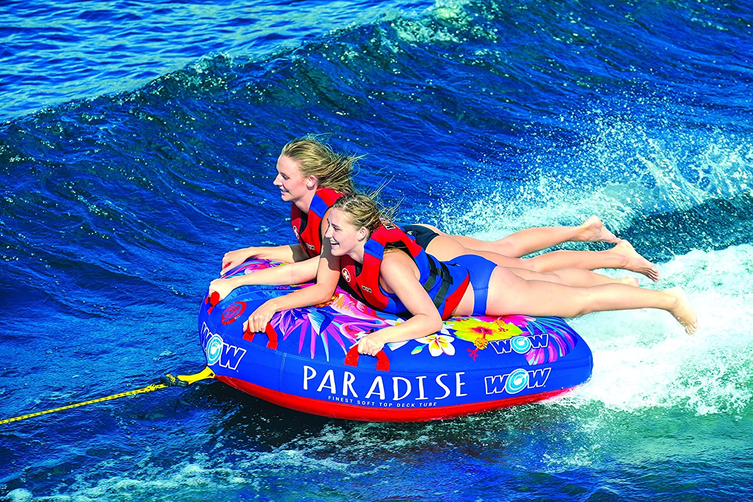 WOW Sports Paradise 2 Person 2P Soft Top Towable (22-WTO-3983)