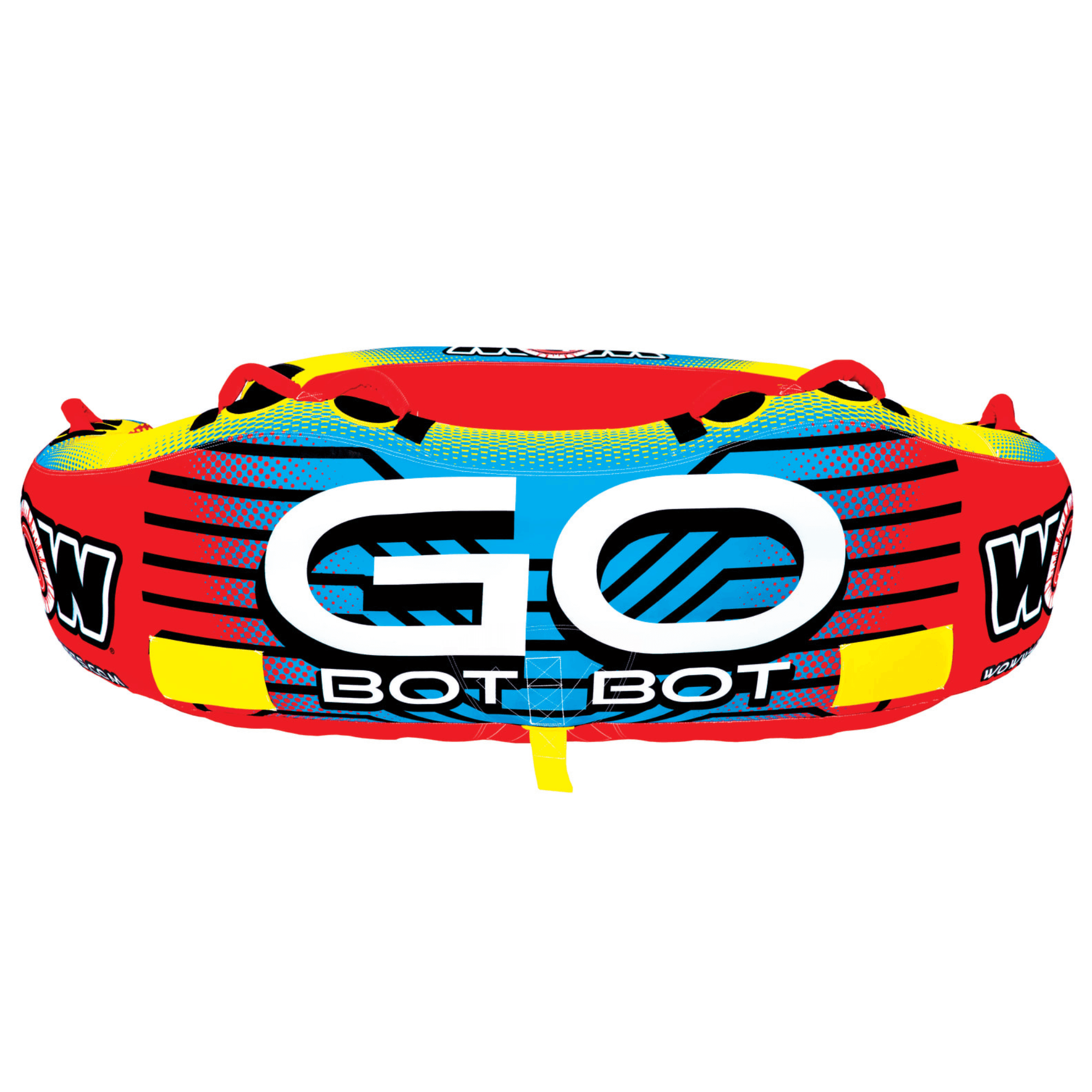 WOW Watersports Go Bot 3 Person Towable Water Tube For Pool and Lake (18-1050)