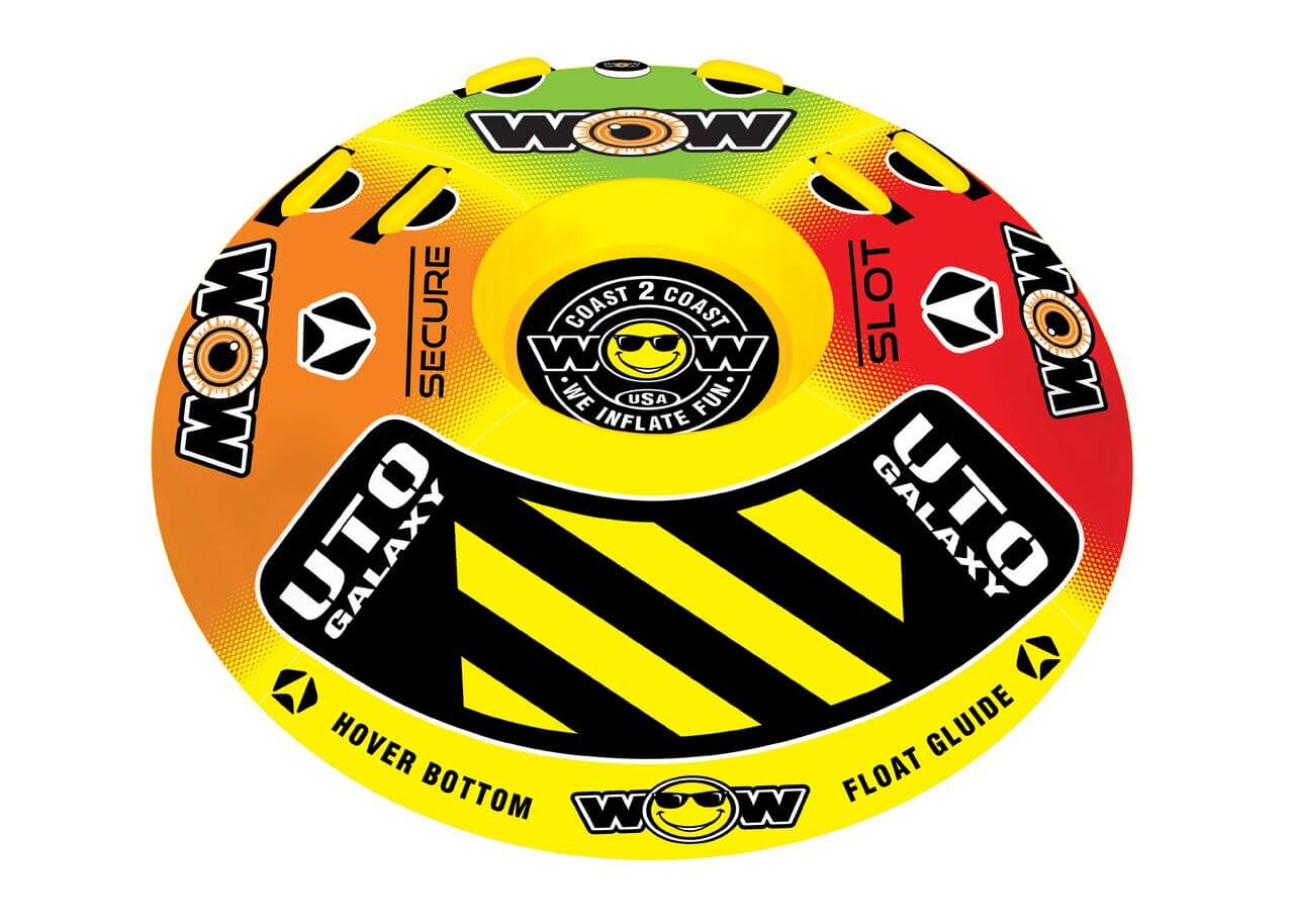WOW Sports Uto Galaxy 1-2 Person Towable Water Tube For Pool and Lake (18-1080)