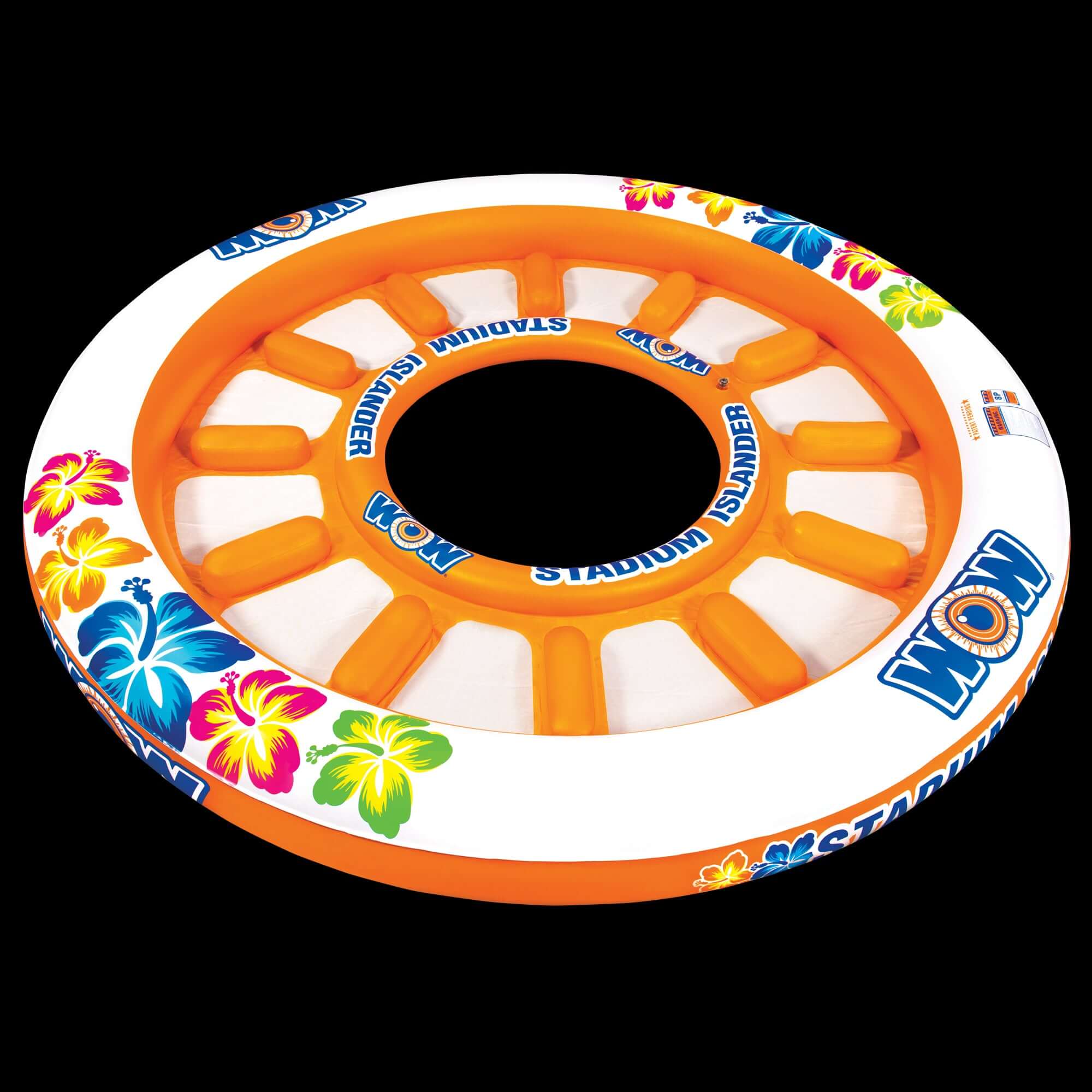 WOW Sports Floating 12 Person Water Lounge & Island - Stadium Islander (14-2090)