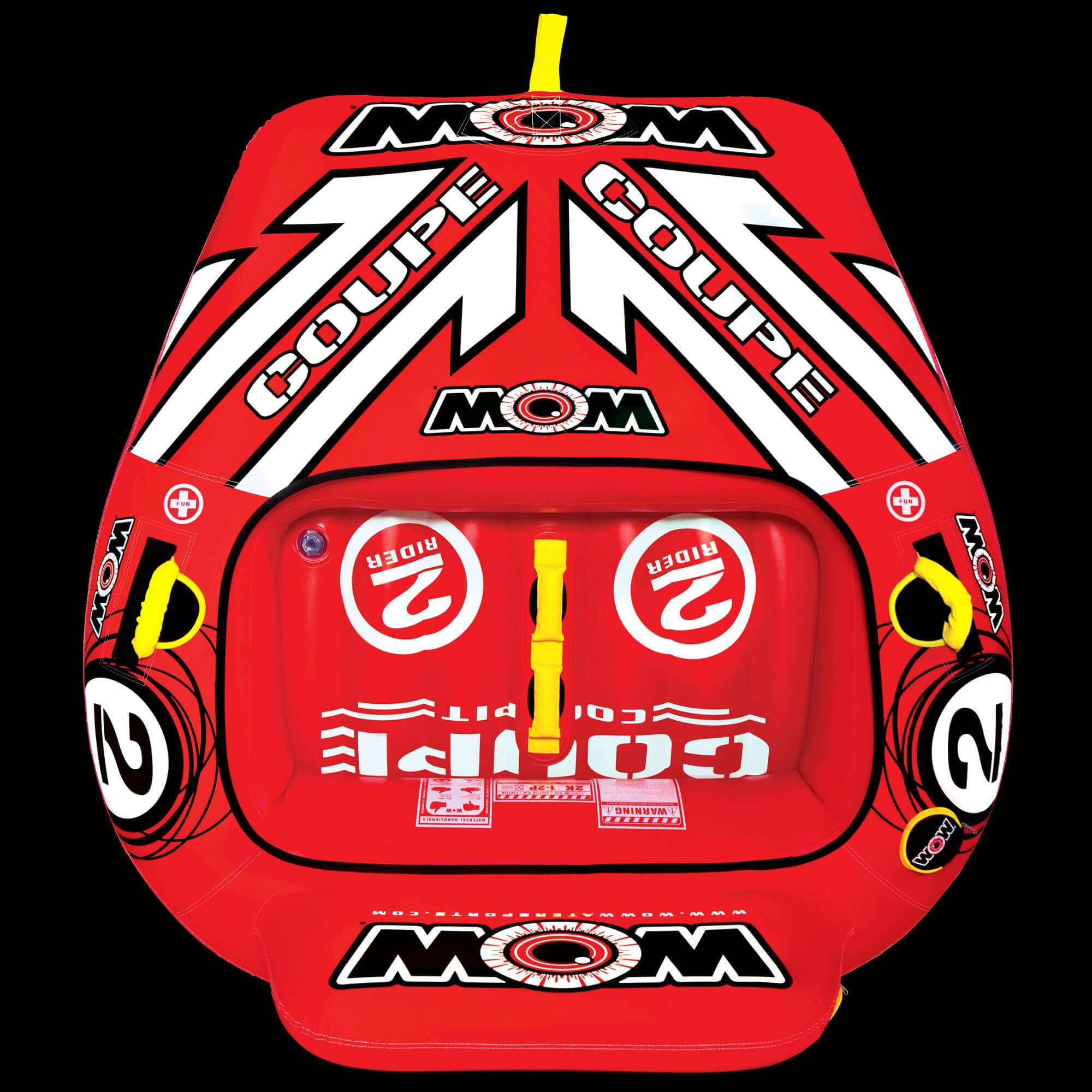 WOW Sports 2 Person Coupe Cockpit Towable Water Tube For Pool and Lake (15-1030)