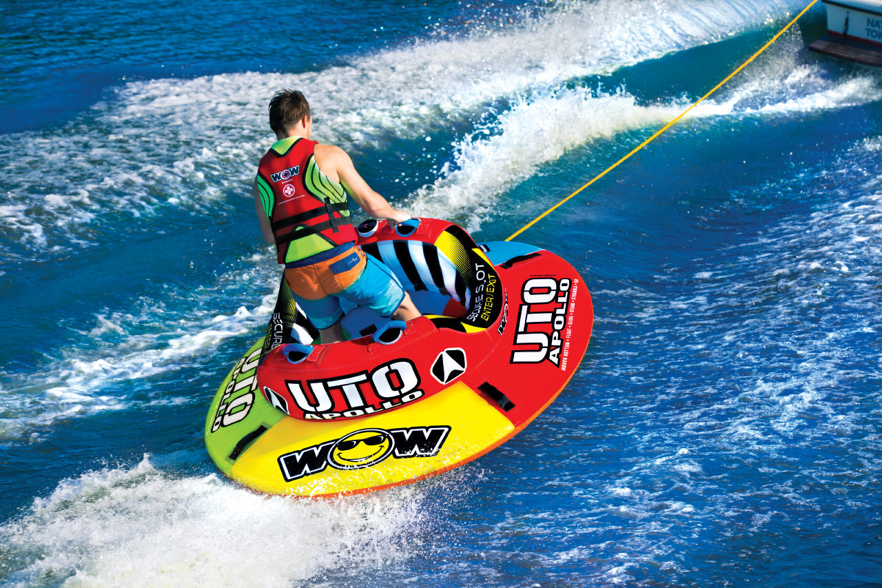 WOW Sports Uto Apollo 2 Person Towable Water Tube For Pool and Lake (18-1090 )