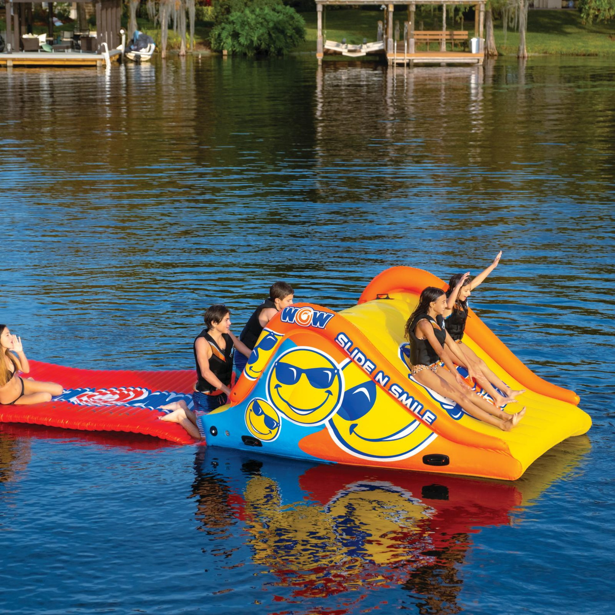 WOW Sports Slide and Water Walkway Slide N Smile Combo