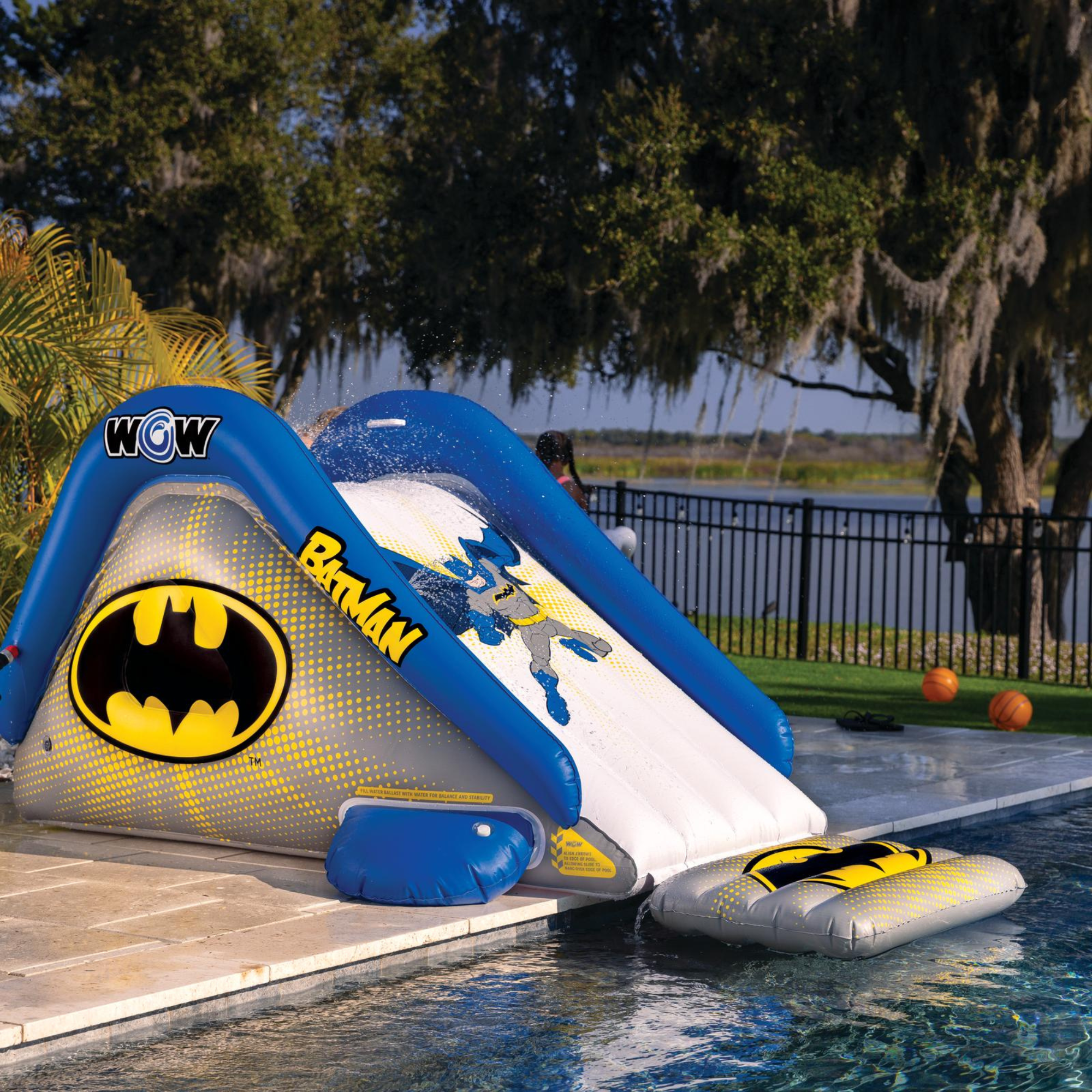 WOW Sports DC Comics Batman Large Inflatable Pool Slide