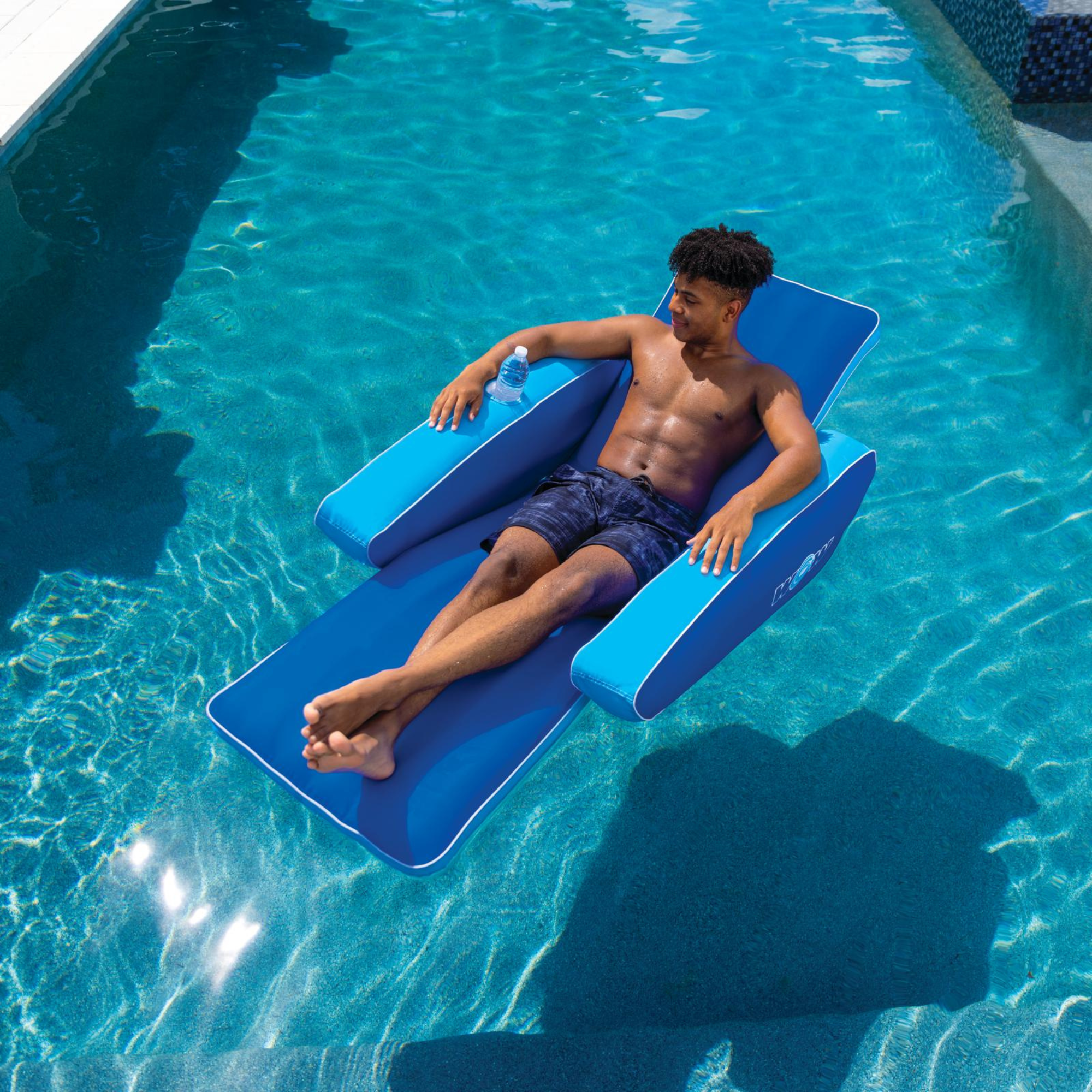 WOW Sports Modern Lounger Pool Float with Cupholder (23-WPF-4542-WOW)