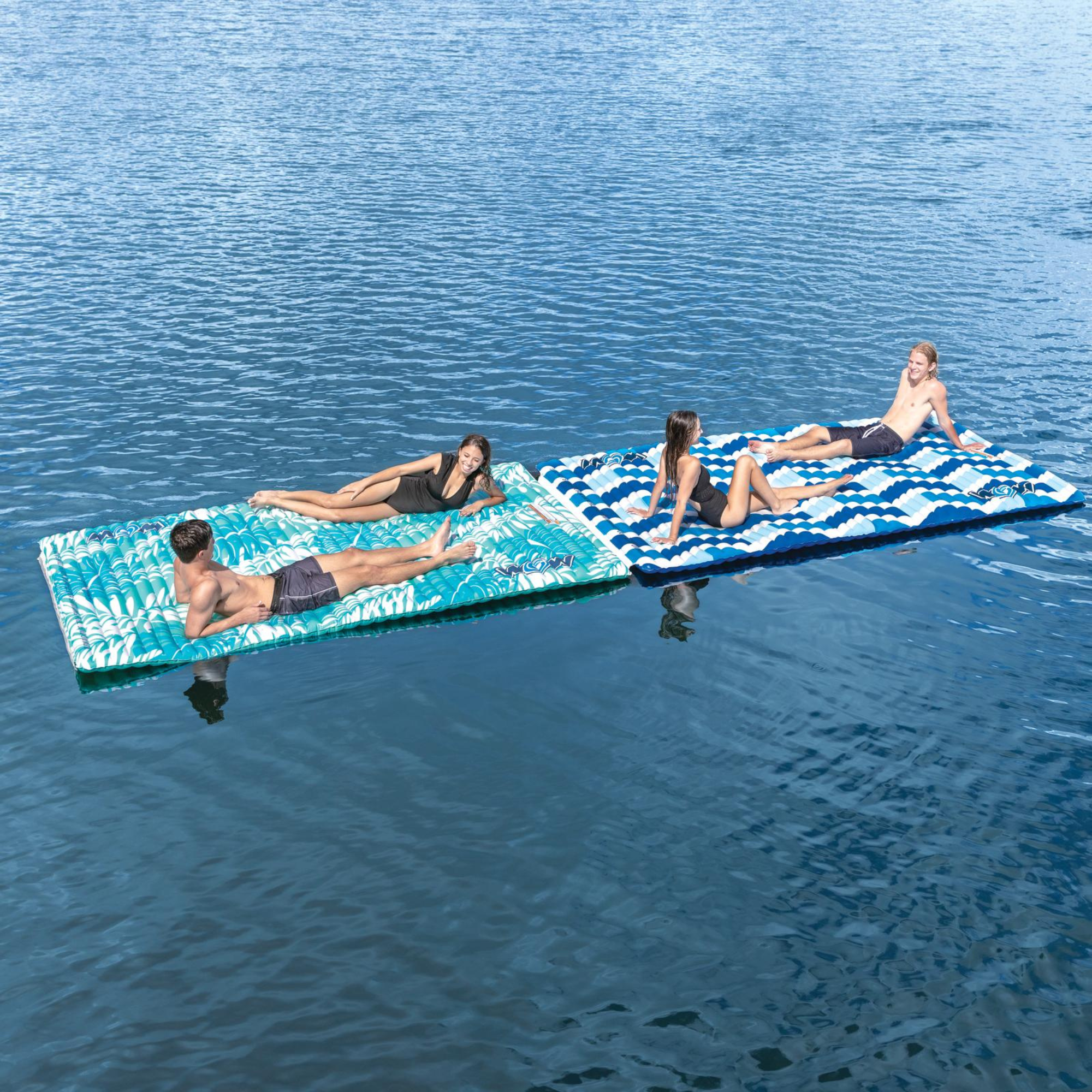 WOW Sports Teal Palm Leaves Water Walkway