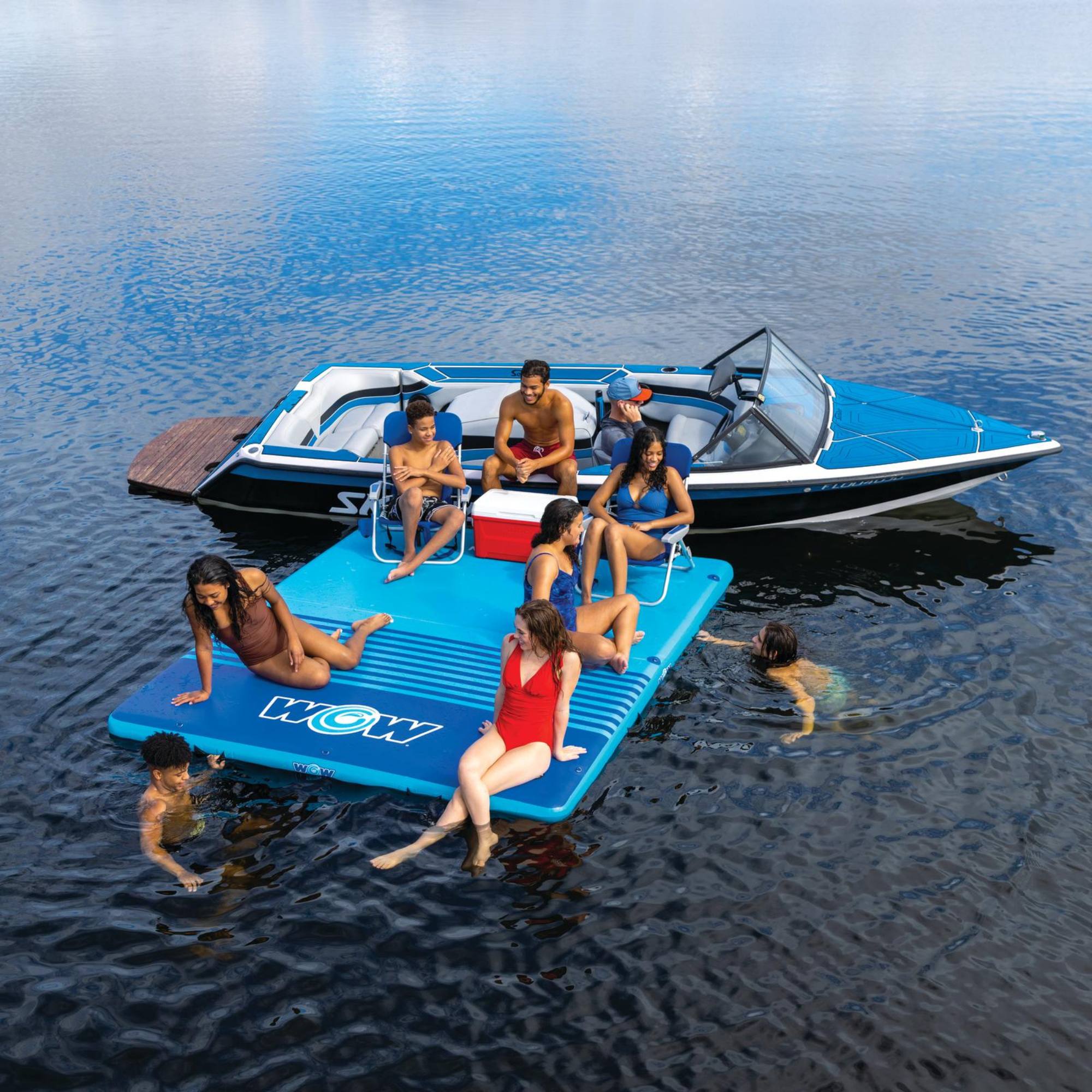 WOW Sports 10'x8'x6" Drop Stitch Vacation Station Dock