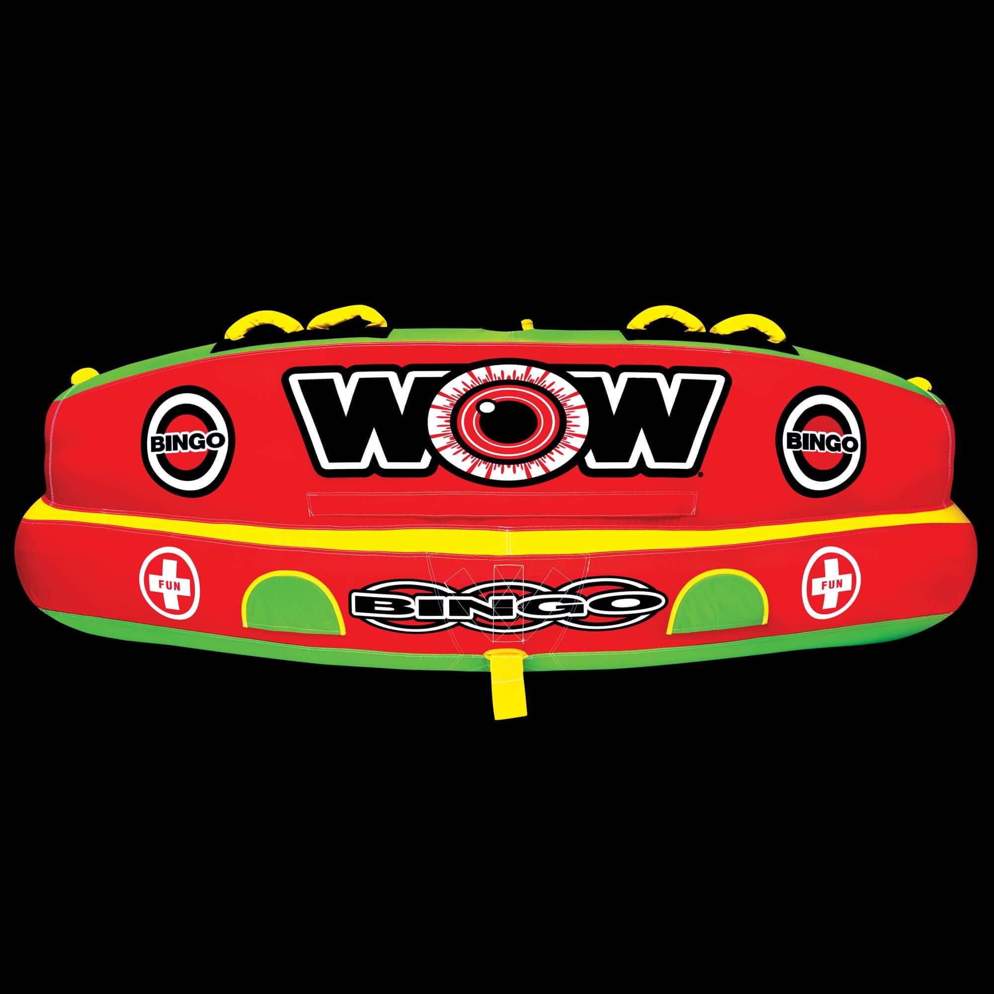 WOW Sports Bingo 1-3 Person Towable Water Tube For Pool and Lake (14-1070)