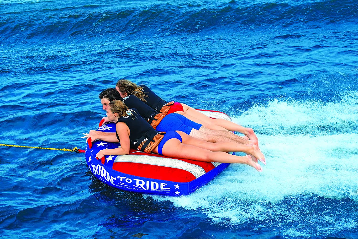 WOW Sports Born to Ride 3 Person 3P Towable (22-WTO-3982)