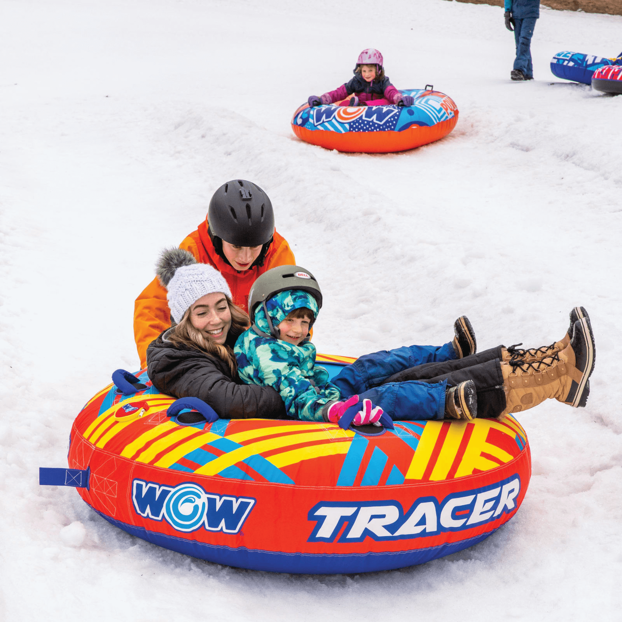 WOW Sports Tracer Snow Tube Towable for Summer & Winter Action