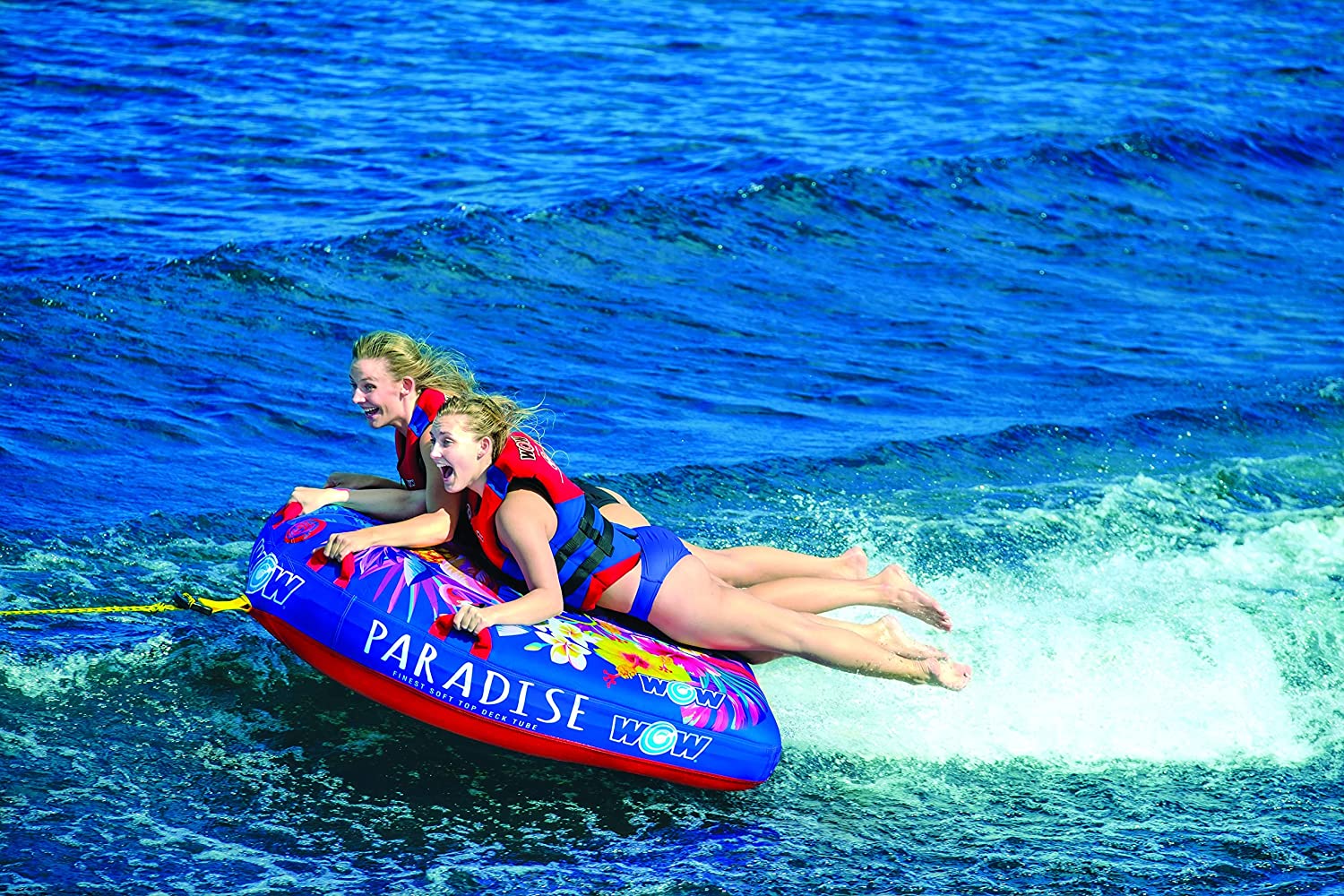 WOW Sports Paradise 2 Person 2P Soft Top Towable (22-WTO-3983)