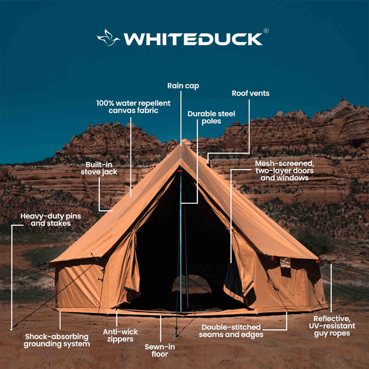 White Duck 20' Regatta Bell Tent