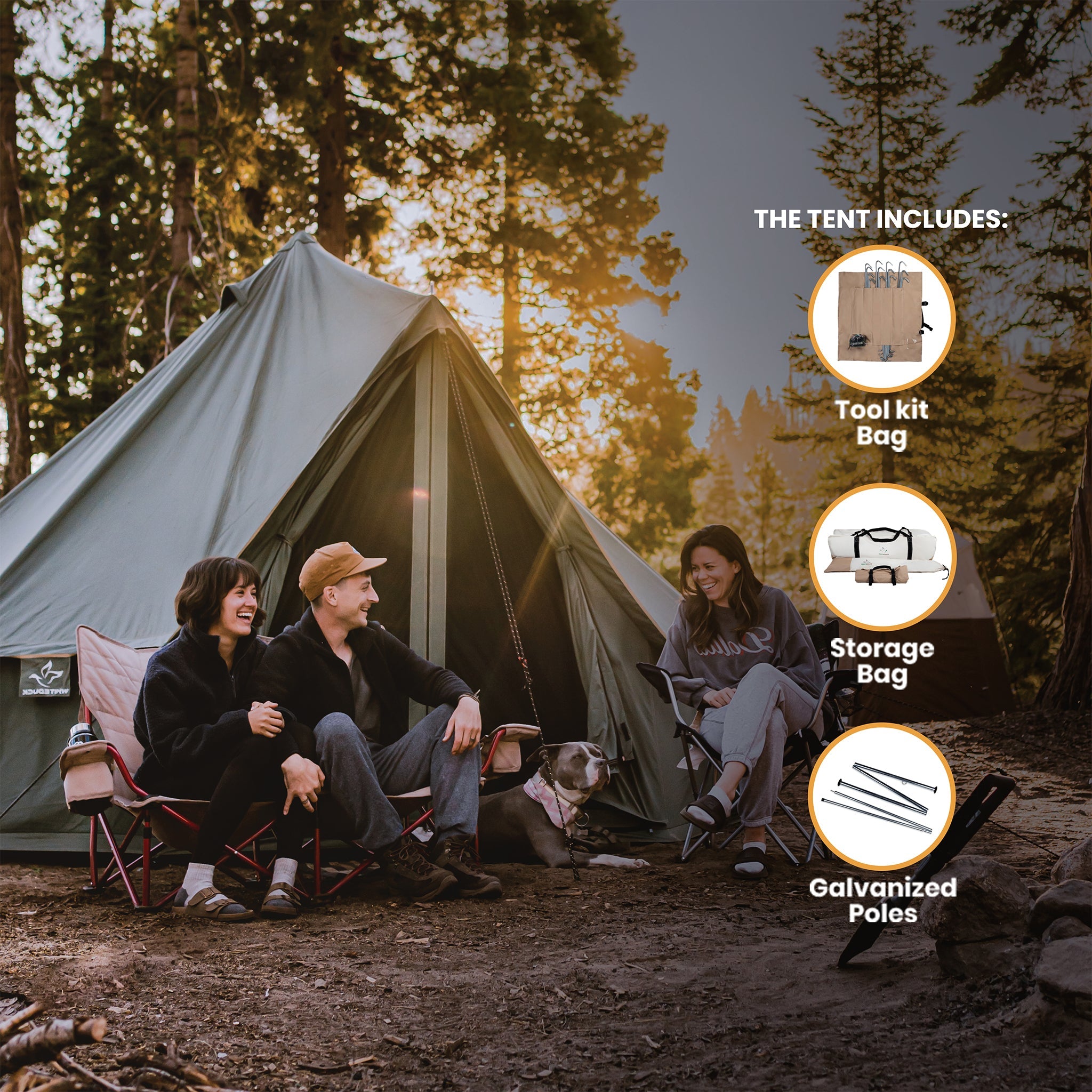 White Duck 16' Regatta Bell Tent