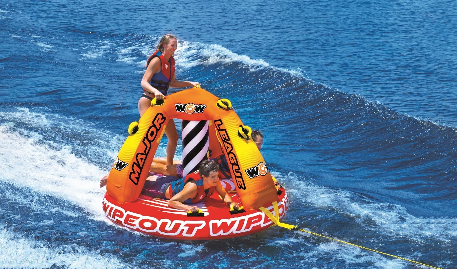 WOW Sports Wipeout 3 Person 3P Standing Towable (22-WTO-3965)