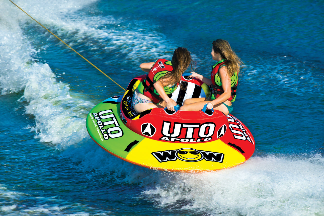 WOW Sports Uto Apollo 2 Person Towable Water Tube For Pool and Lake (18-1090 )