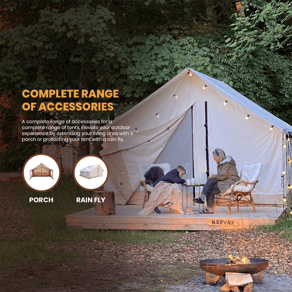 White Duck 10'x12' Alpha Wall Tent