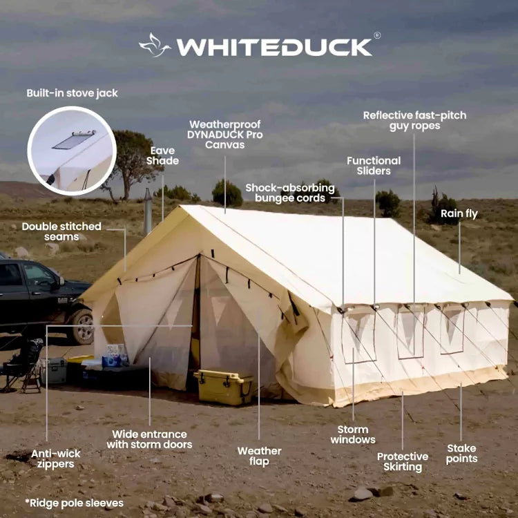 White Duck 12'x14' Alpha Wall Tent