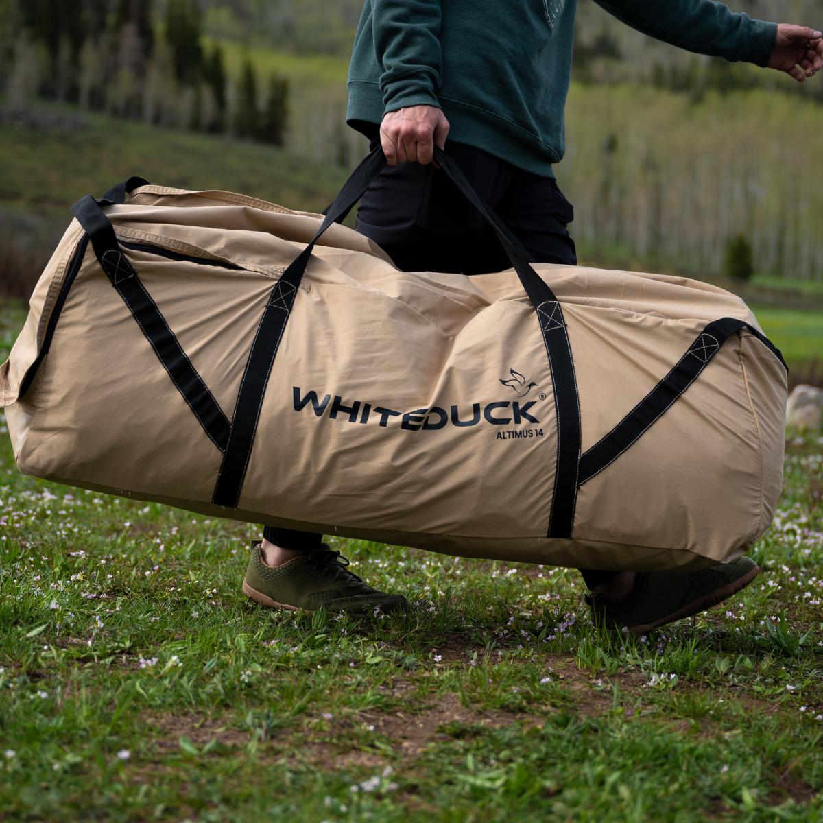 White Duck 18' Altimus Bell Tent