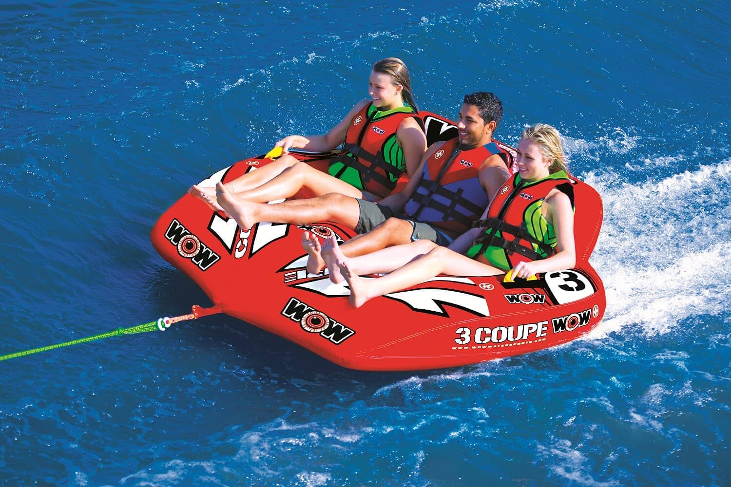 WOW Sports 3-Person Coupe Cockpit Towable (21-1080)