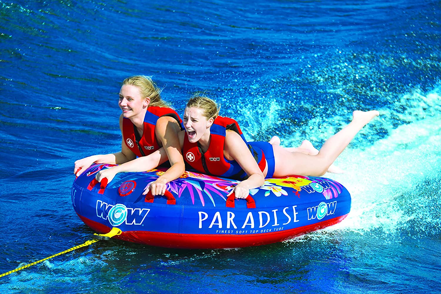 WOW Sports Paradise 2 Person 2P Soft Top Towable (22-WTO-3983)