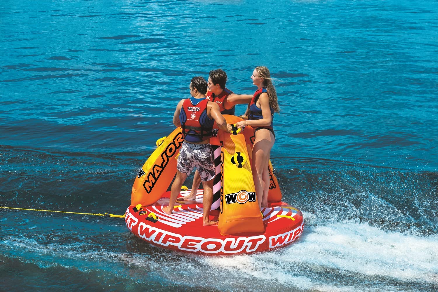 WOW Sports Wipeout 3 Person 3P Standing Towable (22-WTO-3965)